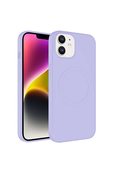 UnDePlus Apple Iphone 11 Kılıf Magsafe Lansman Silikon Kapak Plas