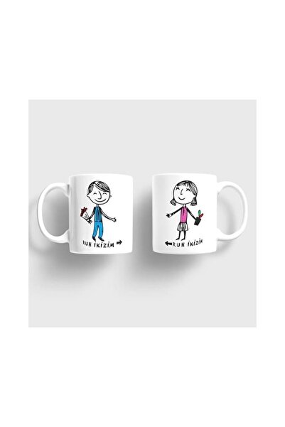 sıradışıhediyem أكواب Love Dear Couple (سيتم إرسال قطعتين)