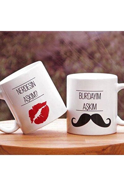 sıradışıhediyem أكواب Love Dear Couple (سيتم إرسال قطعتين)