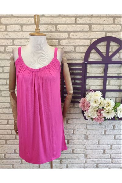 Esinty Rochie de damă, cu bretele din material nisipos, cu piept elastic 85 cm