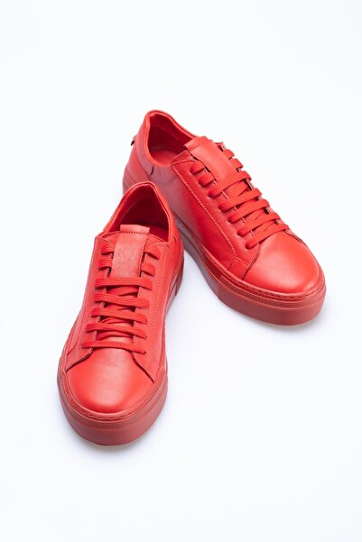 lizshoe Kırmızı - Hakiki Deri Kadın Spor Ayakkabı Snl 35222y