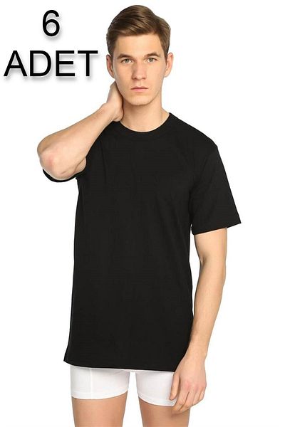 Seher Yıldızı Men's Combed Cotton Crew Neck Tank Top New Season of 6