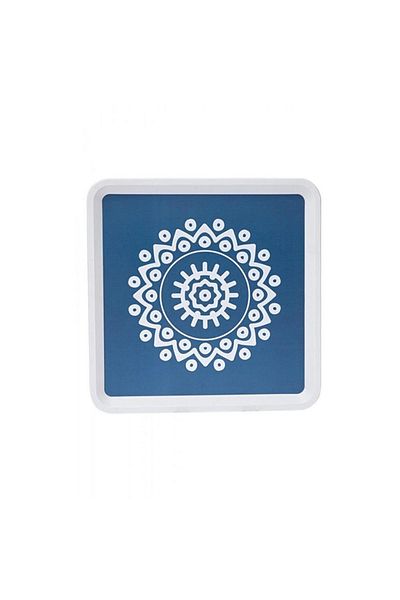 ZucciHome Zucci Home Blue Alaçatı Tray - 32,5x32,5 Cm