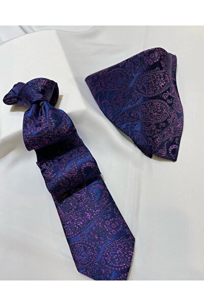 HAND MADE KRVT Hand Made %100 Microfiber Kravat Ve Mendil Takım 21122229