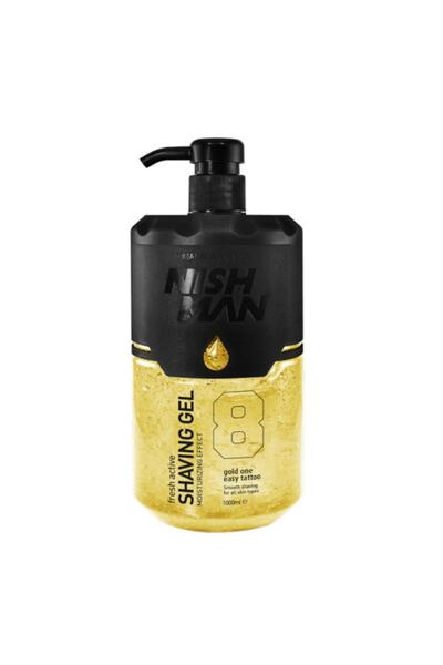 NISHMAN No8 Gold One Traş Jeli 1000 Ml