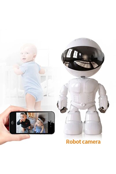 Teknomila 1080p Robot Görünümlü Wifi Ip Güvenlik Kamerası Kablosuz Gece Görüşlü