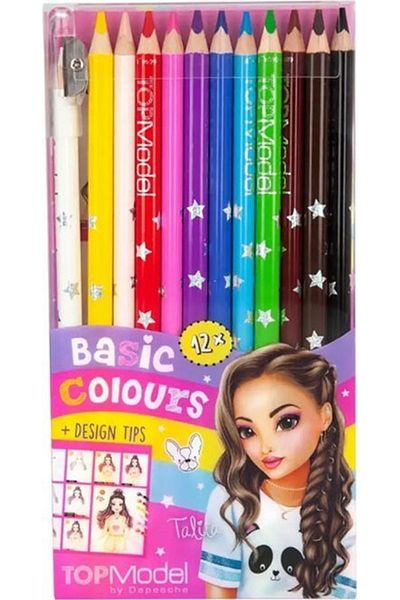 Top Model Coloring Pencil with Sharpener 12 Pack 46694