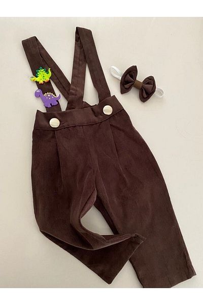 tubibebe Winter Dinosaur Concept Salopette + Bow Tie