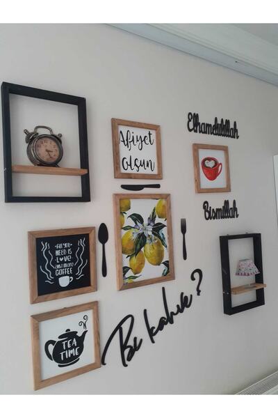 woodhomeworks Gerçek Ahşap Mutfak Pano