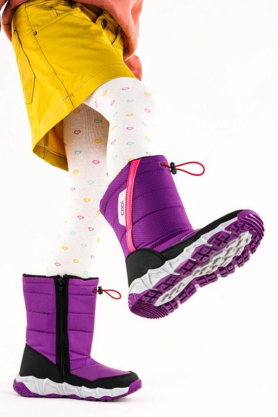Almues Molina Kids - Αδιάβροχες παιδικές μπότες χιονιού με φερμουάρ