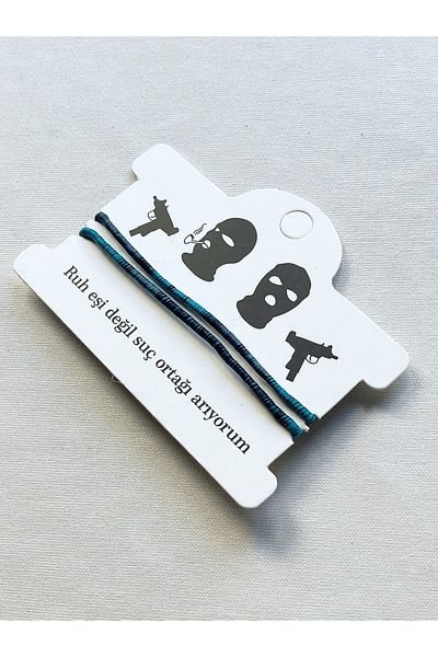 Atölye Merdiven I'm Not Spirit Companion Looking for Crime Partner Wife, Lover, Bff, Friend Gift Bracelet Set