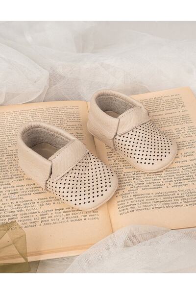 Beybium Banbi Natural Leather Cream Baby Moccasin