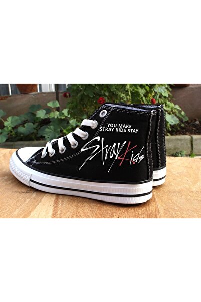 DENİKK Чорні полотняні туфлі з візерунками для бездомних дітей