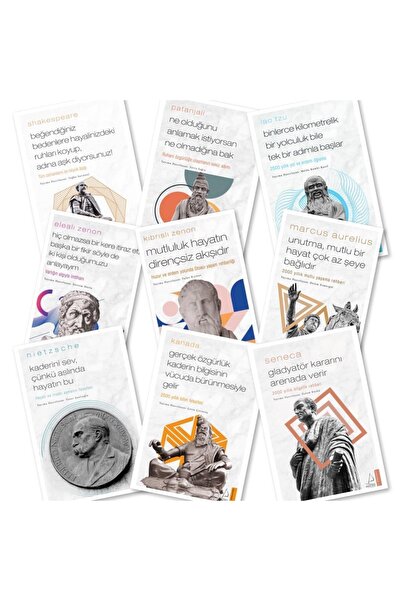 Destek Yayınları Mutluluk Hayatın Dirençsiz Akışıdır - Kıbrıslı Zenon +8 Kitap, Caprice Kalem Hediye