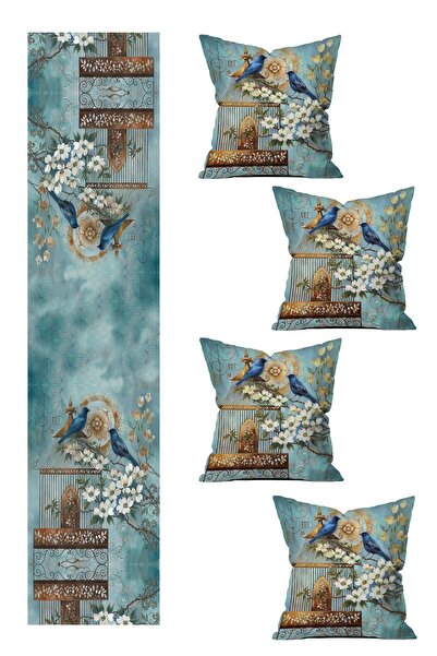 LadiesHome Husă de pernă imprimată pe două fețe, cu design special, 5 piese ș...