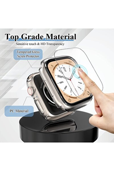 GREGOSS Watch 1 2 3 Uyumlu 42mm Önü Cam Watch Tam Koruma Kılıf