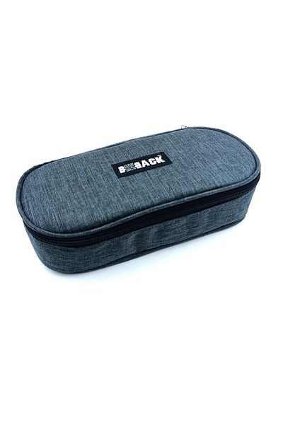 hobi market art Fabric Oval Zippered Pencil Case Smoked