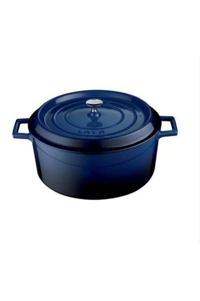 Lava 24 cm Dark Blue Round Iron Pot - Trendy 2016St 02122848