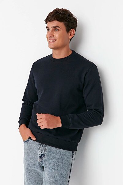 Trendyol Collection Sweatshirt - Navy blue - Regular