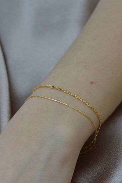 Miel Women's Double Combination Chain Bracelet