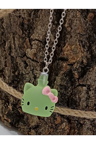 GALAXYBUTIQUE Hello Kitty Saydam Kolye (yeşil)