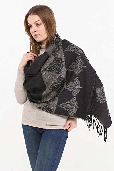 Ersperto Double Sided Stole Shoulder Shawl