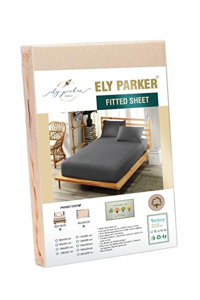 ELY PARKER 120x200 Easy-Iron Elastic Sheet Set High Beds Yellow