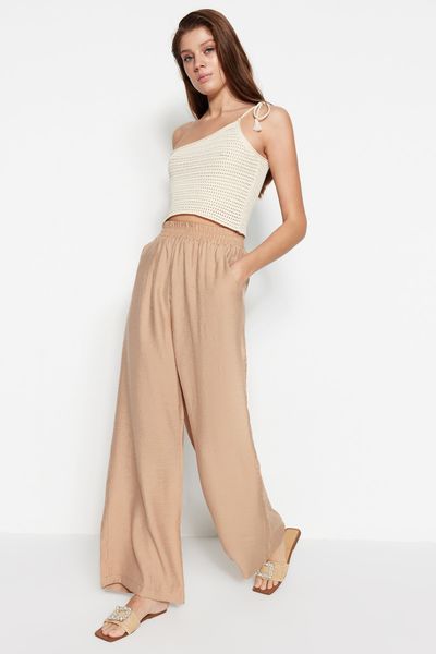Trendyol Collection Stone Wide Leg/Wide Leg Woven Trousers