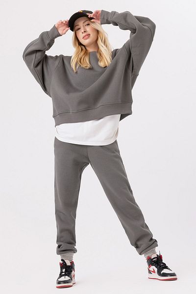gothamvibes Γυναικεία φούτερ Jogger Anthracite