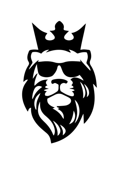 MegaSticker أسد 13x7 سيارة دراجة نارية خوذة الكمبيوتر المحمول الزجاج الأمامي ...