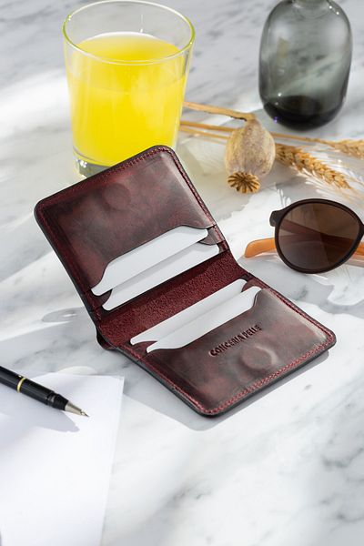 Conceria Pelle - Fun-size Genuine Leather Wallet & Card Holder