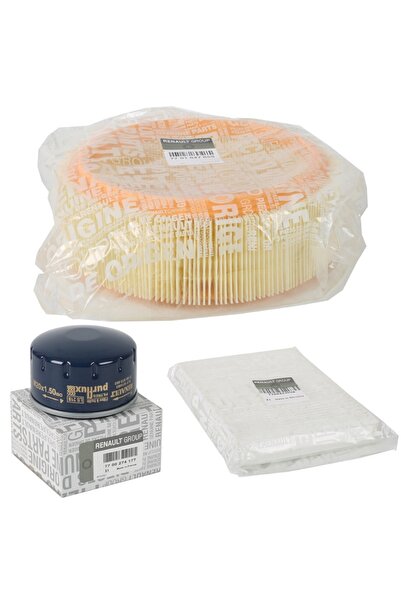 Genel Markalar Renault Clio 2 1.4 8v Filtre Seti ( Hava Filtresi - Yağ Filtresi - Polen Filtresi )