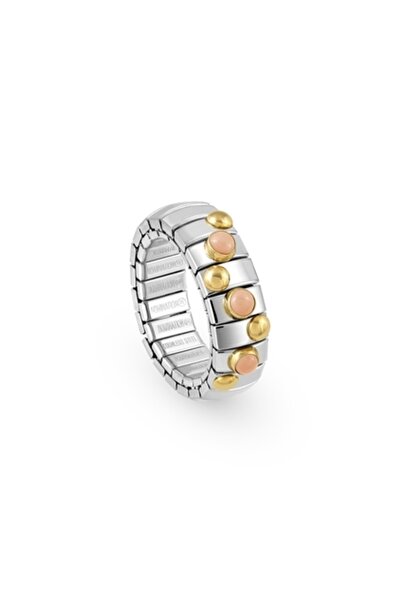 NOMİNATİON Extensıon Ring In Stainless Steel With 18k Gold And Small Stones (...