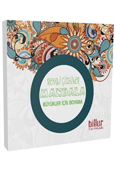 Billur Yayınları Renkli Çizgiler Mandala - Büyükler Için Boyama