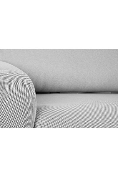 Haton Home Відкритий сірий чохол на диван з еластичною стрічкою - потрійний або диван-ліжко, з еластичною стрічкою та візерунком у вигляді сот, 1 шт.
