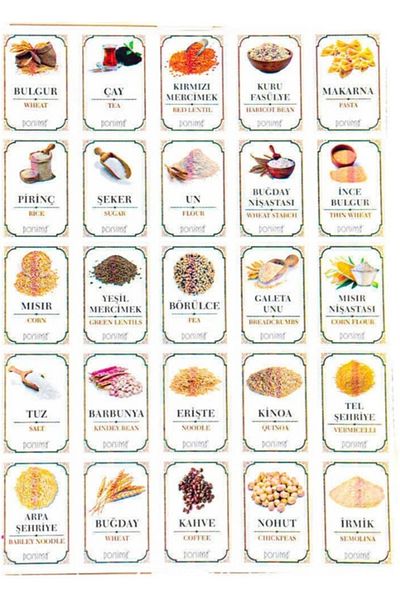 Kitchen Pembelia 12 Pack 500ml Labeled Bamboo Vacuum Glass Spice Jars with Lids