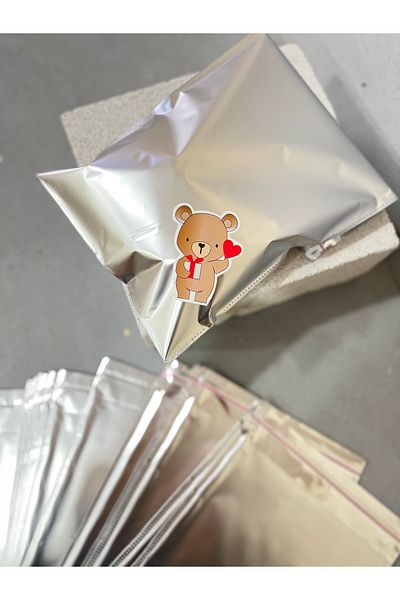 Meyofficial Silver Luxury Gift Package 20*35 Cm 10pcs