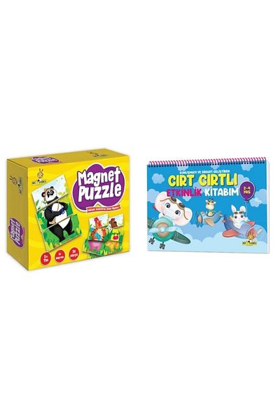 yükselen zeka Age 2+ Magnet Puzzle, Attention Developing Intelligence Game and My Velcro Activity Book
