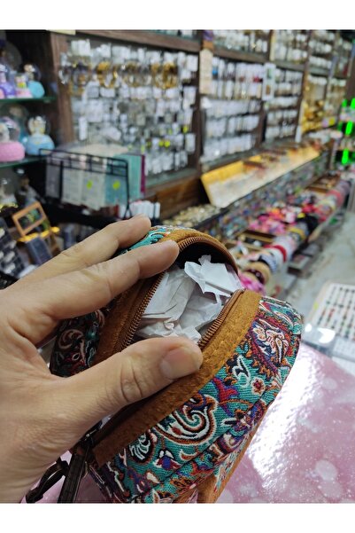 BERÇİN TAKI Küçük Otantik Çanta, Etnik Çanta, Yöresel Çanta, Tombik Çanta, Örgü Çanta, El Dokuma Çanta