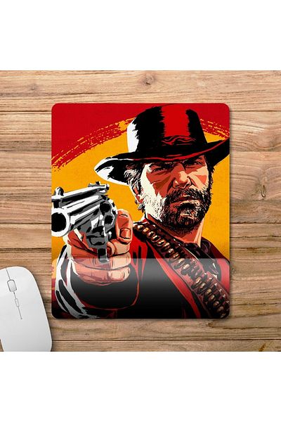Pixxa نموذج لوحة الماوس Red Dead Redemption 2 مع دعم المعصم - 1
