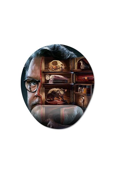 Pixxa نموذج لوحة الماوس المدعومة للمعصم من Cabinet Of Curiosities - 1 بيضاوي