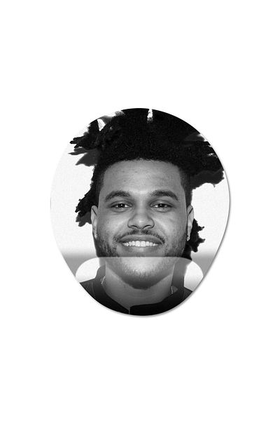Pixxa موديل لوحة ماوس مدعومة للمعصم من The Weeknd - 1 بيضاوي