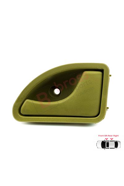 Bross Otomotiv مقبض باب مفتوح داخلي بلون الخردل الأيمن لسيارة Renault Kangoo Twingo7700309314