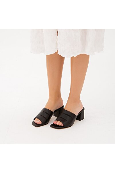 Tamer Tanca Women's Vegan Heeled Slippers 231 06 Byn Trlk Y22