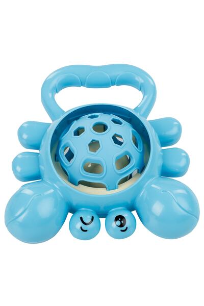 Furkan Toys Blue Cute Crab Rattle - Babies