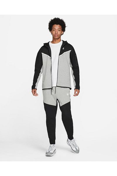 Cartel Tech Double Fleece Men's Tracksuit Set - Grey/black