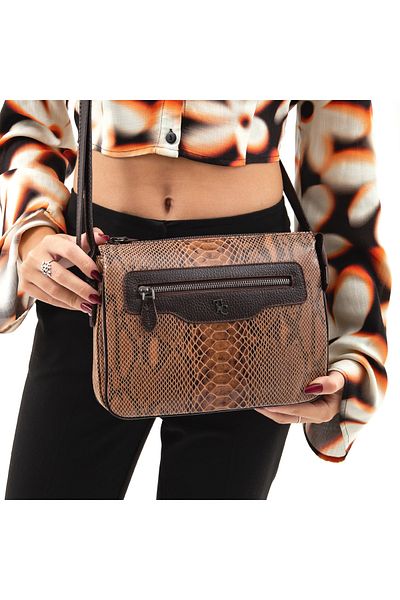 Tamer Tanca Women's Leather Shoulder Bag 898 3014 Bn Bag Sk 22/23