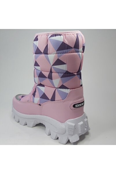 pepino 1377 Pembe Mor Kız Çocuk Cırtlı Kar Botu