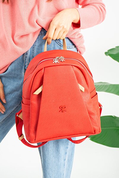 ImPolo Rucsac de damă Vanessa Red Camel Dimensiune 25x30