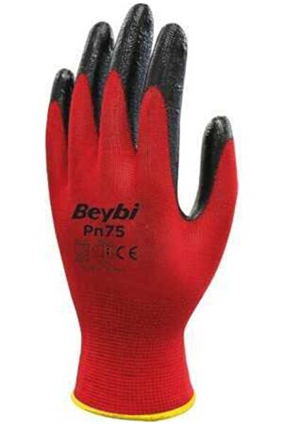 Beybi قفازات كاشير احمر رقم:9